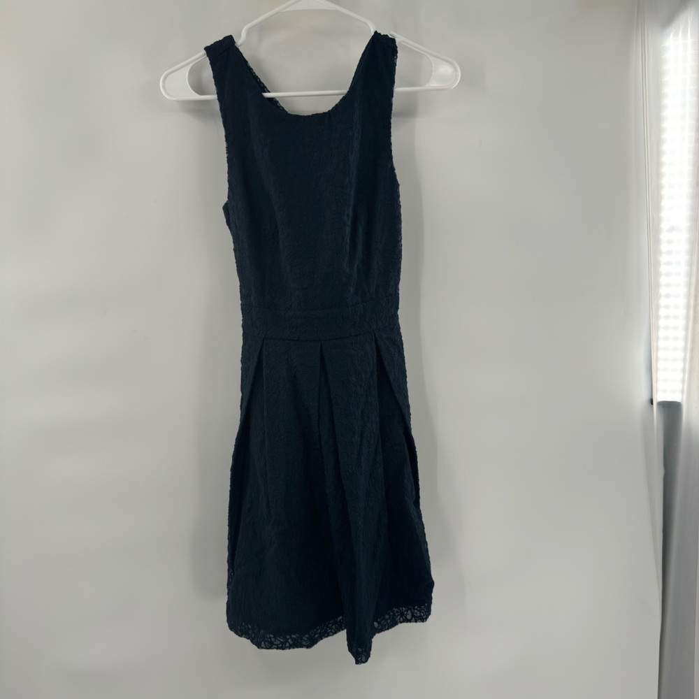 Jack Wills fabulously british blue lace dress with cross back size 4